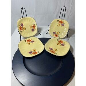 Vintage Limoges China Co. USA Sebring, OH Golden Glow Bread Plates - Set of 4